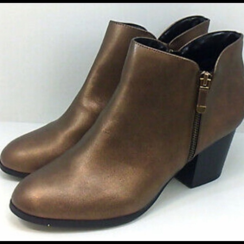 Style & Co. Womens Copper Masrinaa Ankle Boots